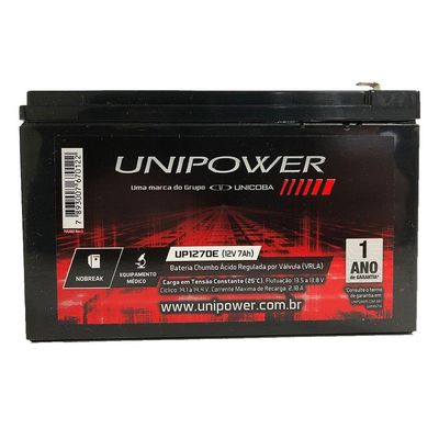 Bateria Unipower Para Nobreak Up1270E F187 12V 7.0Ah