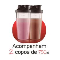 17581434090207 Liquidificador Portátil Mondial Personal Blender 127v preto