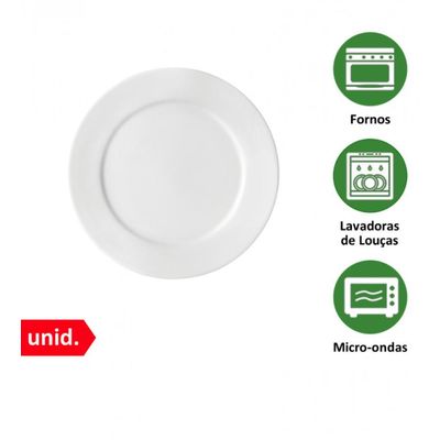 Prato Sobremesa Porcelana 18,5 cm Bar Hotel Germer