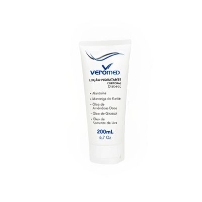 Loção Hidratante Corporal Diabetic 200ml Veromed Loção Hidratante Corporal 200ml Veromed