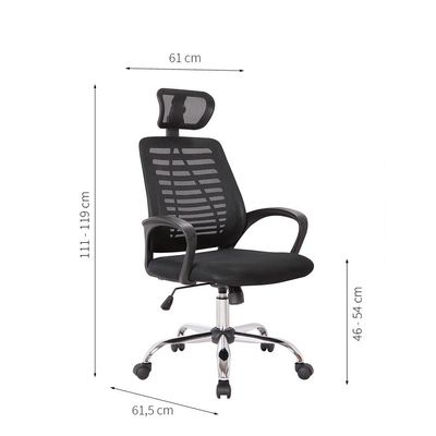 Cadeira de Escritório Diretor Giratória Light Preta