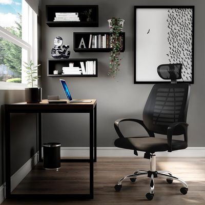 Cadeira de Escritório Diretor Giratória Light Preta