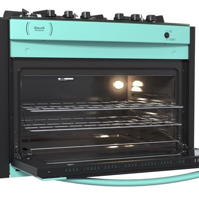 FOGAO A GAS DE EMBUTIR GAUDI PRISMA VITREO BL 5Q VERDE GAS GLP
