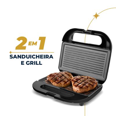 Sanduicheira e Grill Britânia 2 em 1 750W BGRE01 127V