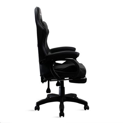 Cadeira Gamer Preto Healer Level Reclinável Giratória com apoio de pés