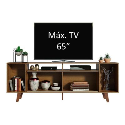 Rack para TV até 65" Cancun com Pés Rustic/Preto Madesa