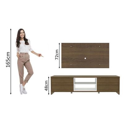 Rack e Painel para TV até 50" Metz Rustic Madesa