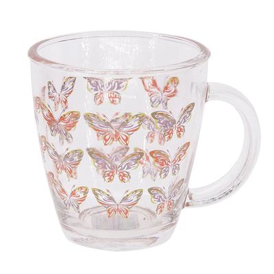 Caneca Cazza Decor em Vidro 345ml - Item Sortido UNICA
