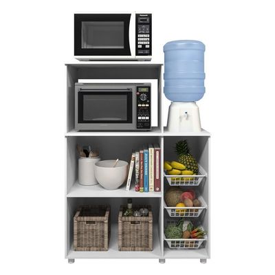 Armário Para Forno E Microondas Multimóveis 2 Portas Branco