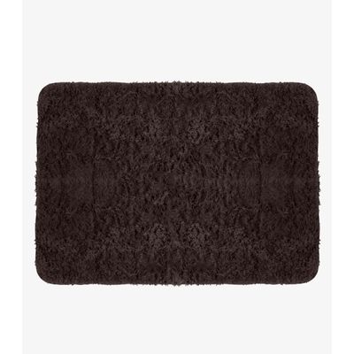 Tapete Felpudo 100 cm x 140 cm Infinita Cor Marrom UN / Marrom