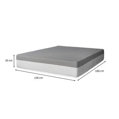 Colchão Casal Guldi Dream Mola Ensacada (30x138x188) Cinza e Branco