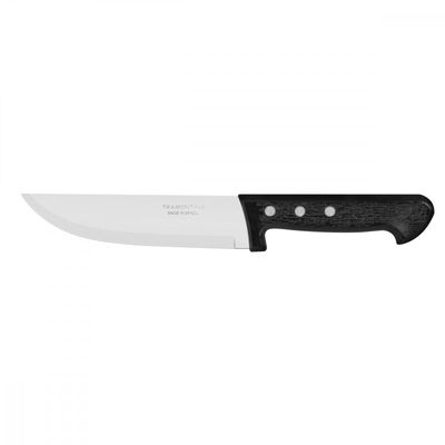 Faca para Cozinha Tramontina Plenus com Lamina em Aço Inox e Cabo de Polipropileno Preto 6"