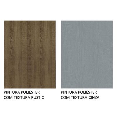 Armário De Cozinha Completa 325Cm Cinza/ Madesa 02 /Cinza