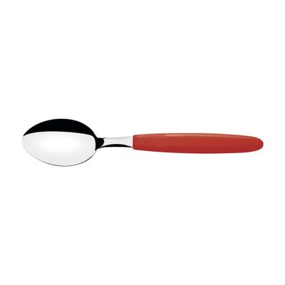 Colher de Mesa Tramontina Ipanema com Lamina em Aço Inox e Cabo de Polipropileno Vermelho