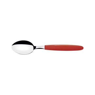 Colher para Sobremesa Tramontina Ipanema com Lamina em Aço Inox e Cabo de Polipropileno Vermelho