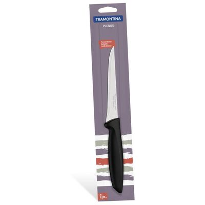 Faca para Desossar Tramontina Plenus com Lamina em Aço Inox e Cabo de Polipropileno Preto 5"