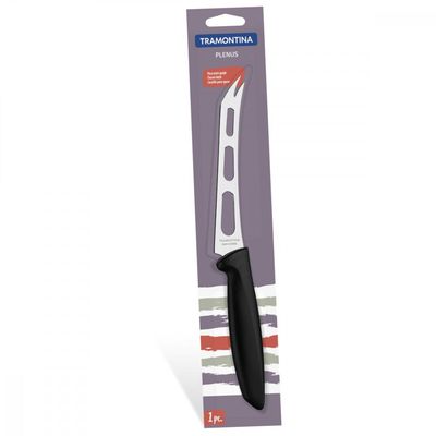 Faca para Queijo Tramontina Plenus com Lamina em Aço Inox e Cabo de Polipropileno Preto 6"