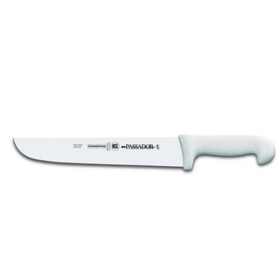 Faca Passador Tramontina Profissional com Lamina em Aço Inox e Cabo em Polipropileno Branco 10"