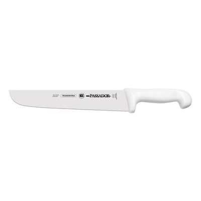 Faca Passador Tramontina Profissional com Lamina em Aço Inox e Cabo em Polipropileno Branco 12"