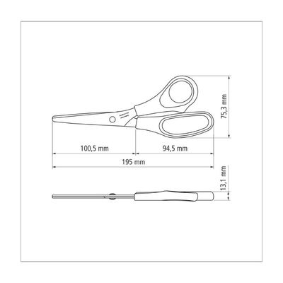 Tesoura uso geral 7"