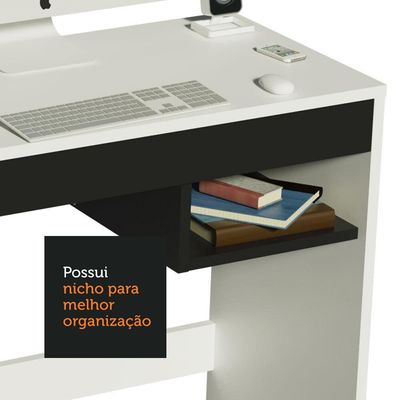 Escrivaninha Madesa Rubi + Estante 6908 + Estante 6907