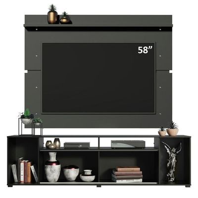 Rack e Painel para TV até 65" Cancun Preto Madesa