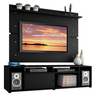 Rack e Painel para TV até 65" Cancun Preto Madesa