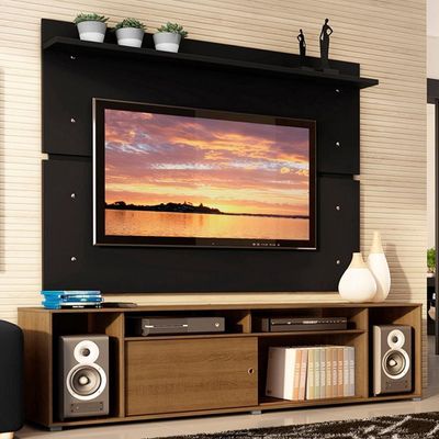 Rack e Painel para TV até 65" Cancun Rustic/Preto Madesa