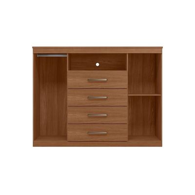 Cômoda de Quarto Master c/ 2 Portas 1 Nicho e 4 Gavetas Atacama - Santos Andirá