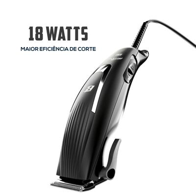 Cortador de Cabelos Britânia BCR03 9 Acessórios 18W 220V