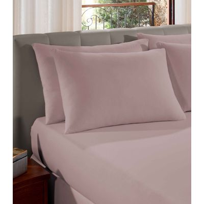 Fronha Avulsa Premium Fio Penteado Lisa Vivaldi Rosa UN / Rosa