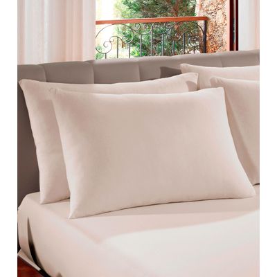 Kit 4 Fronhas em Malha Lisa Vivaldi Off White UN / Branco