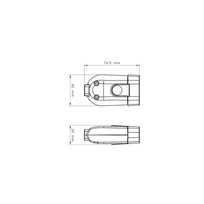 Plugue Femea 2P+T 20 A 250 V Tramontina Branco