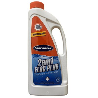 Kit 3 Floc Plus 2x1 Clarificante Decantador Hidroazul 1 Lt