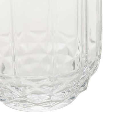Kit 10 Garrafas Moringa para Água 500ml com Copo Tampa 145ml de Vidro Faces Lyor para Bebidas
