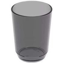 48 Copos Crippa 500ml Plástico Fumê Suco Água Bebidas Refeitórios Escolar