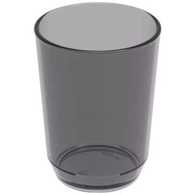 48 Copos Crippa 500ml Plástico Fumê Suco Água Bebidas Refeitórios Escolar