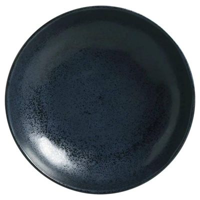 Prato Fundo de Cerâmica Stoneware 22,5cm Porto Brasil Orgânico Artesanal 830ml Bio Night Blue