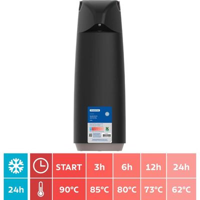 Garrafa Térmica Tramontina Exata 1,8L Preto Ampola de Vidro para Café Chá Água Cozinha Mesa Jantar