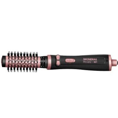 Escova Rotativa Mondial Tourmaline ION 1200W ERB-0 - 8986-01 PRETO/GOLDEN Rose Bivolt