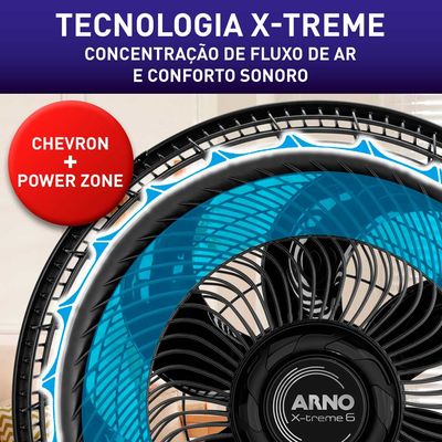 Ventilador de Coluna 40cm Arno X-TREME 6, 6 PÁS 140W 220V VE6C UNICA