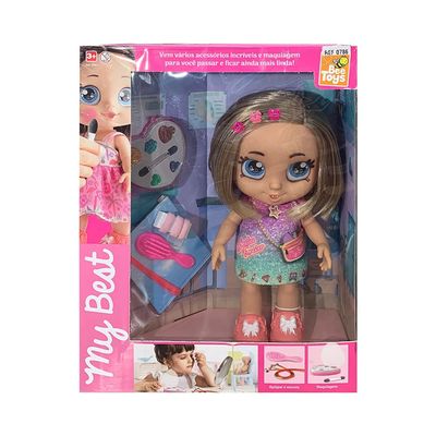 Boneca My Best Beauty Bee Toys com Acessórios de Maquiagem UNICA