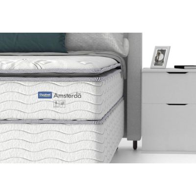 Colchão Casal Molas Ensacadas MasterPocket Amsterdã New Pillow Top (138x188x34) - Probel