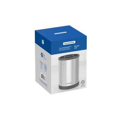 Porta-Utensílios Giratório Tramontina em Aço Inox
