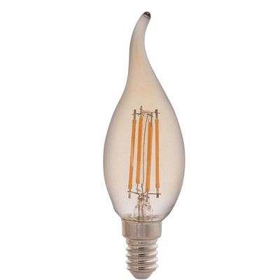 Lâmpada LED Vela Chama CF35 Base E14 4W 2200K Luz Amarela