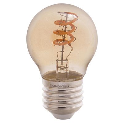 Lâmpada LED Espiral Tramontina G45 4W 2200K Luz Amarela