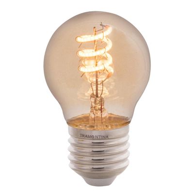 Lâmpada LED Espiral Tramontina G45 4W 2200K Luz Amarela