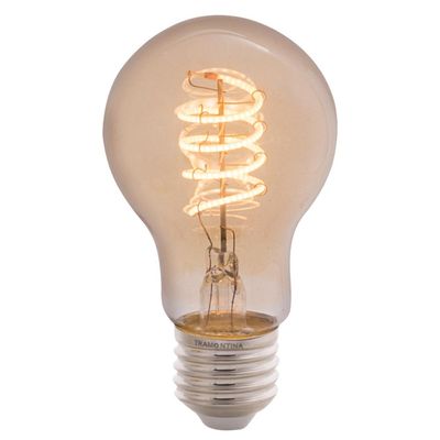 Lâmpada LED Espiral Tramontina A60 4W 2200K Luz Amarela