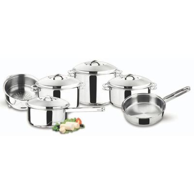 Jogo de Panelas Tramontina Solar em Aço Inox Fundo Triplo 6