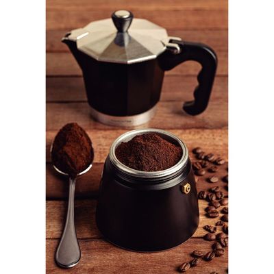 Cafeteira Expresso Italiana Tramontina Alumínio Preto 320ml